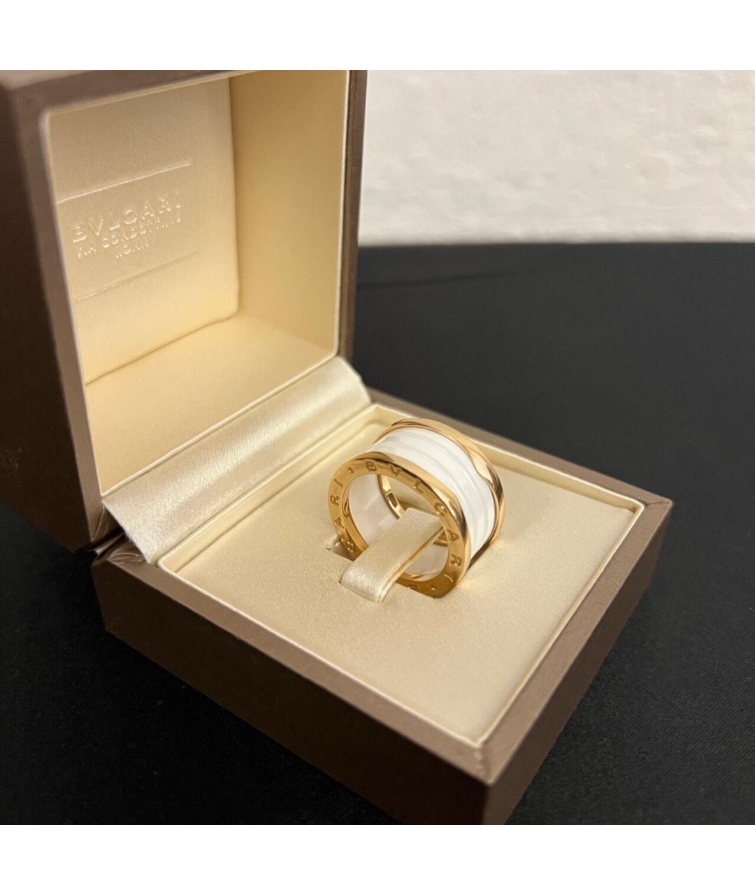 BVLGARI Белое кольцо из розового золота, фото 5