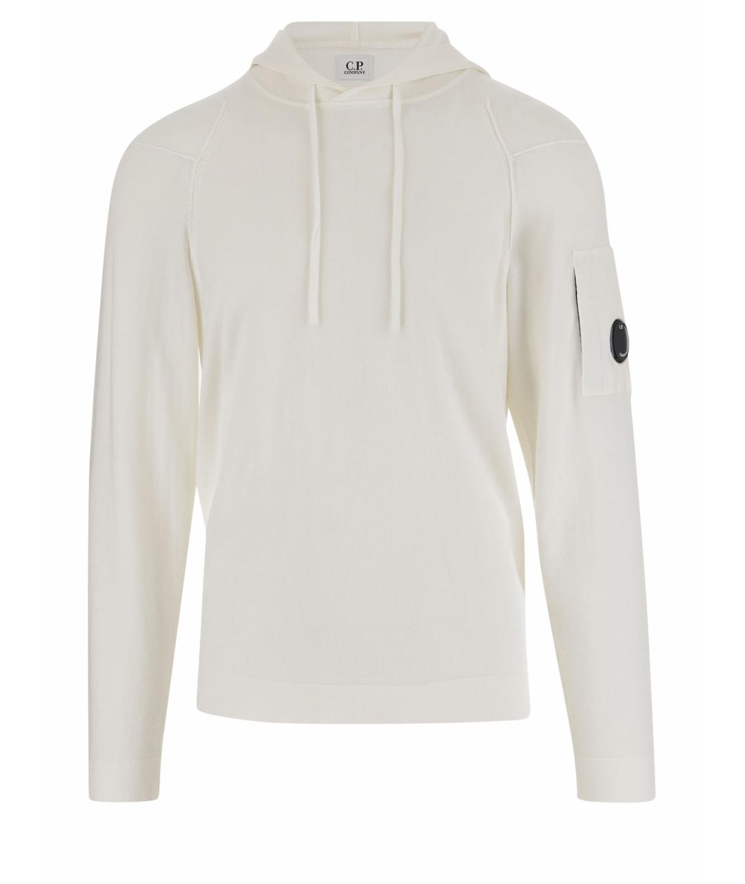 CP COMPANY Белый хлопковый джемпер / свитер, фото 1