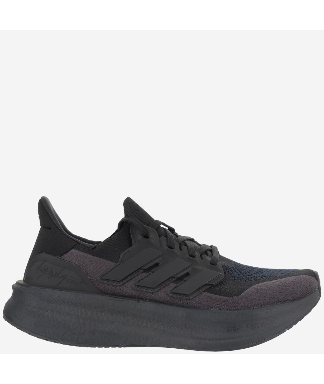 Y-3 Черные синтетические низкие кроссовки / кеды, фото 5