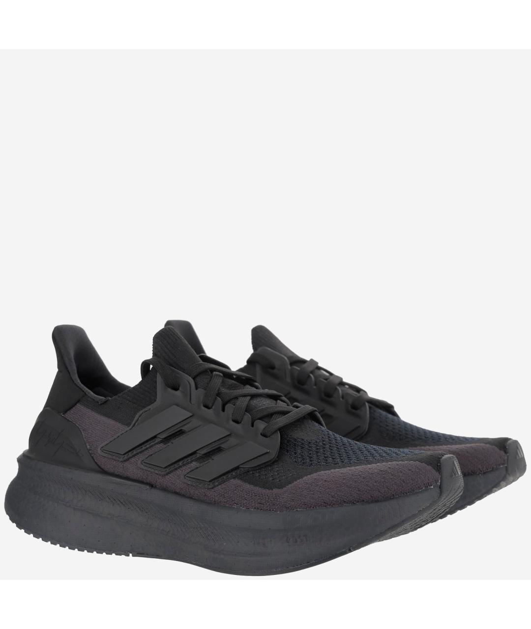 Y-3 Черные синтетические низкие кроссовки / кеды, фото 2