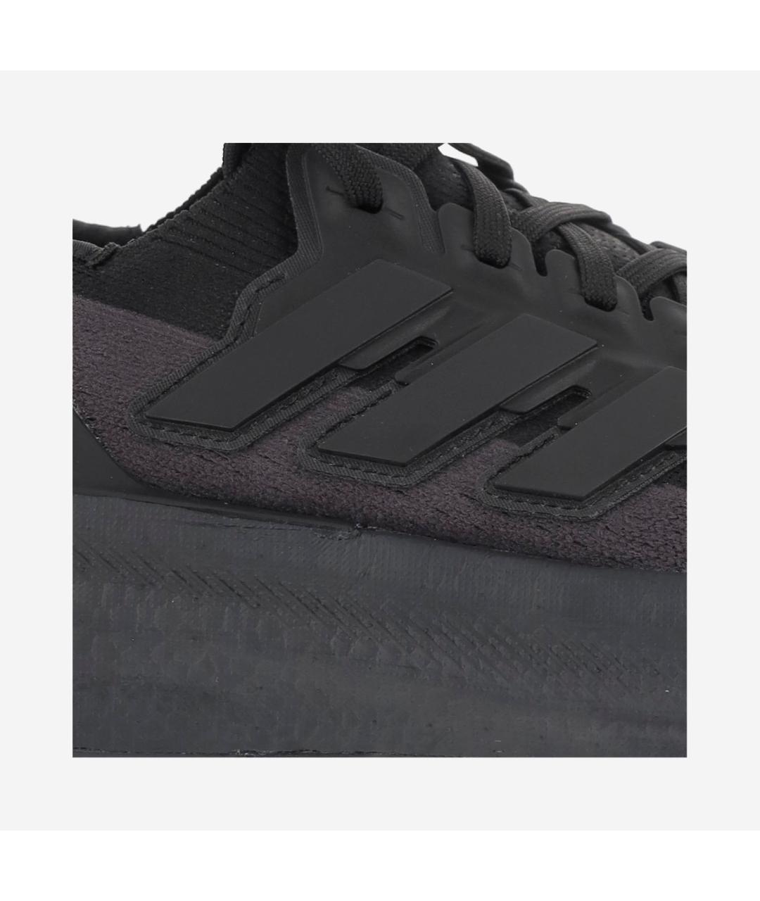 Y-3 Черные синтетические низкие кроссовки / кеды, фото 4
