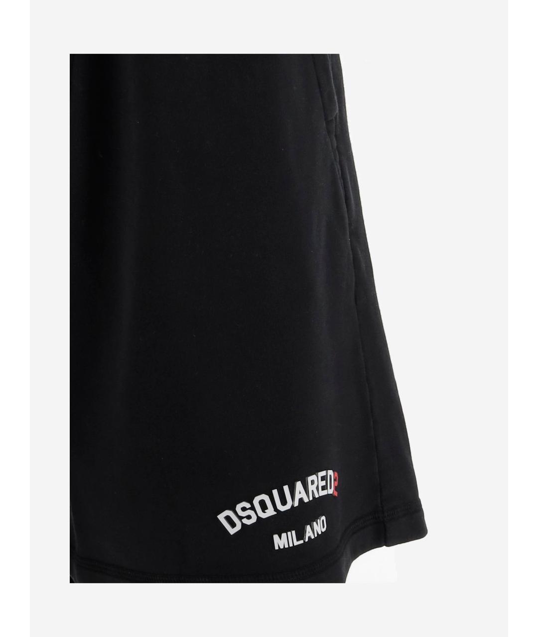 DSQUARED2 Черные хлопковые шорты, фото 2