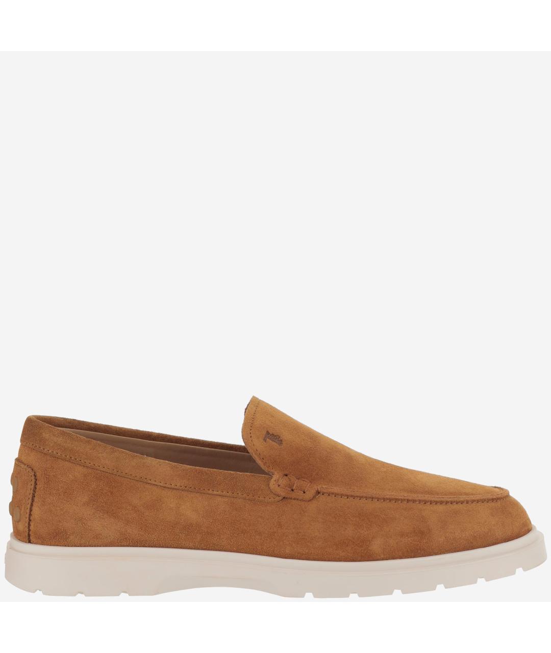 TOD'S Коричневые замшевые лоферы, фото 6