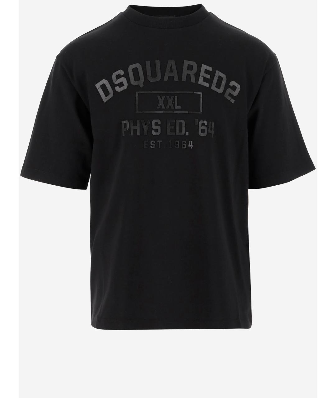 DSQUARED2 Черная хлопковая футболка, фото 1