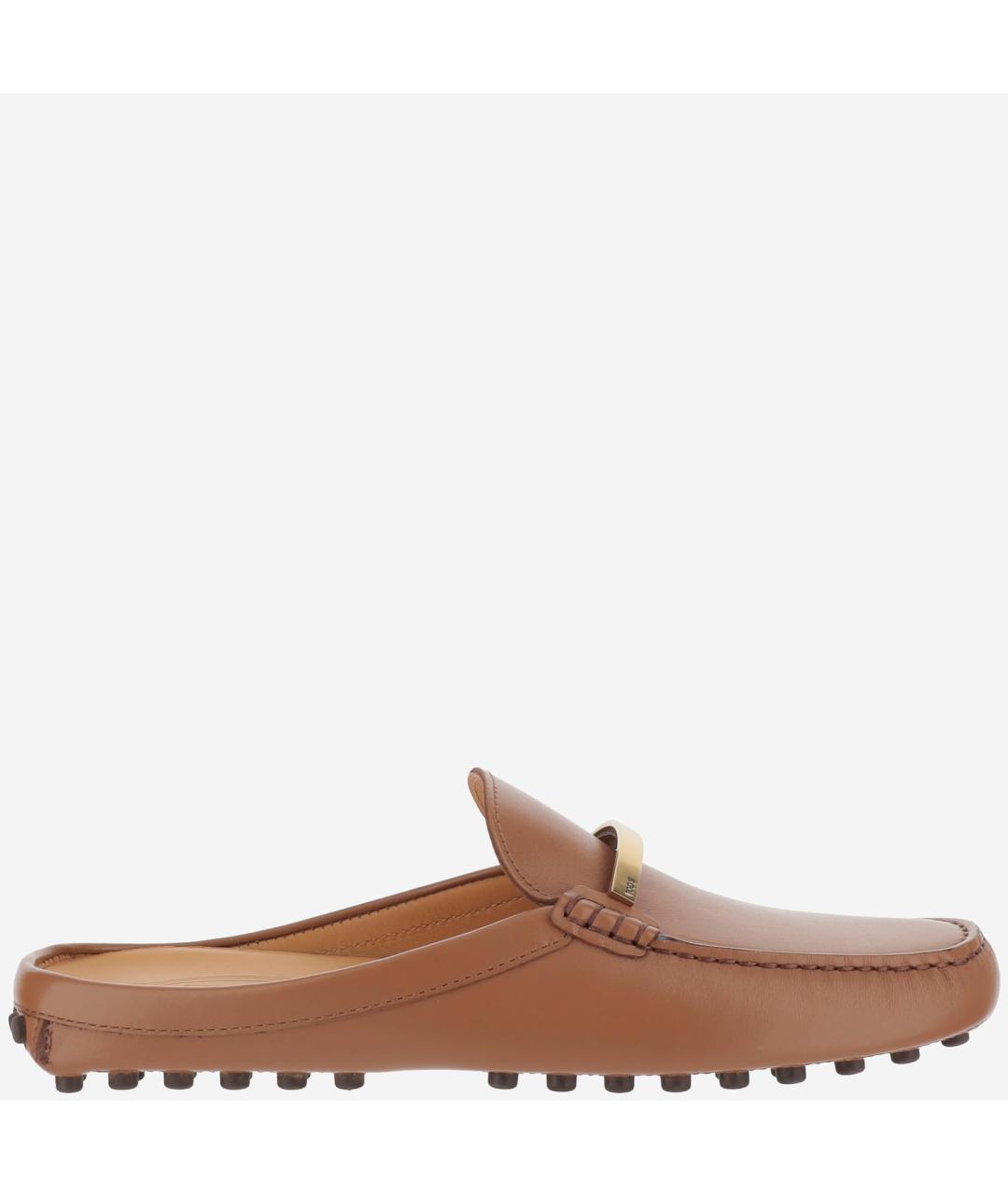 TOD'S Коричневые кожаные лоферы, фото 6