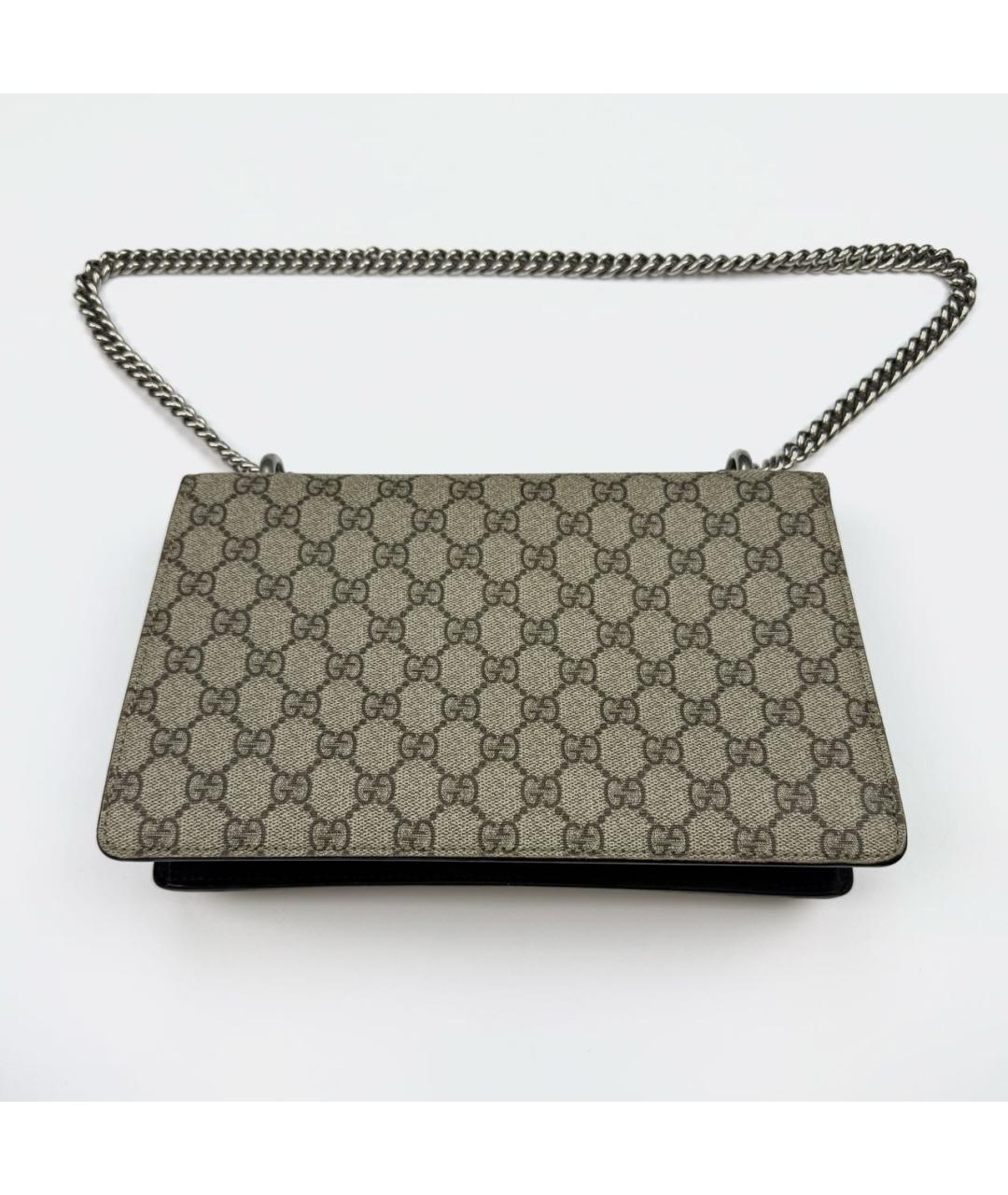 GUCCI Бежевая кожаная сумка через плечо, фото 3