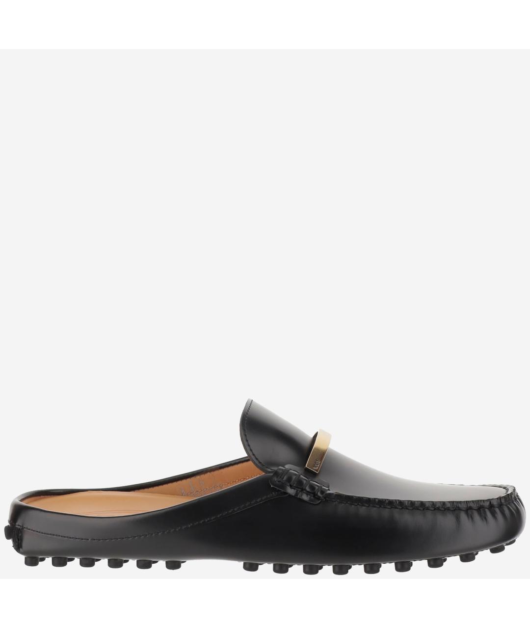 TOD'S Черные кожаные лоферы, фото 6