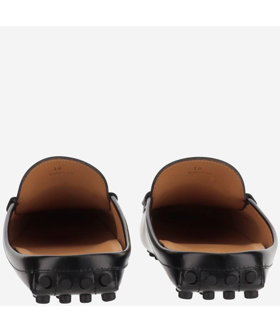 TOD'S Черные кожаные лоферы, фото 4