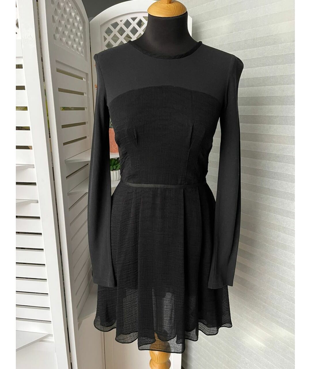 PROENZA SCHOULER Черное ацетатное повседневное платье, фото 9