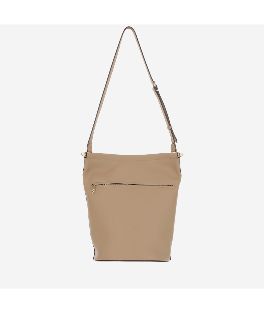 TOD'S Бежевая кожаная сумка через плечо, фото 3