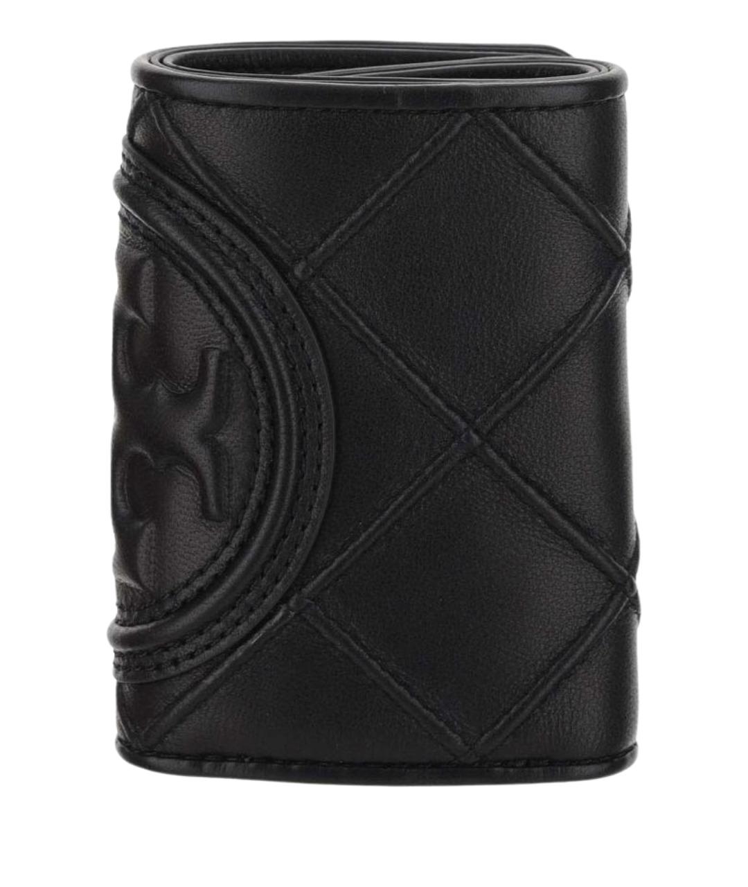 TORY BURCH Черный кожаный кошелек, фото 1