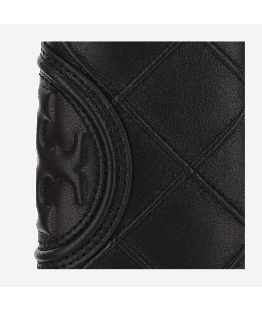 TORY BURCH Черный кожаный кошелек, фото 4