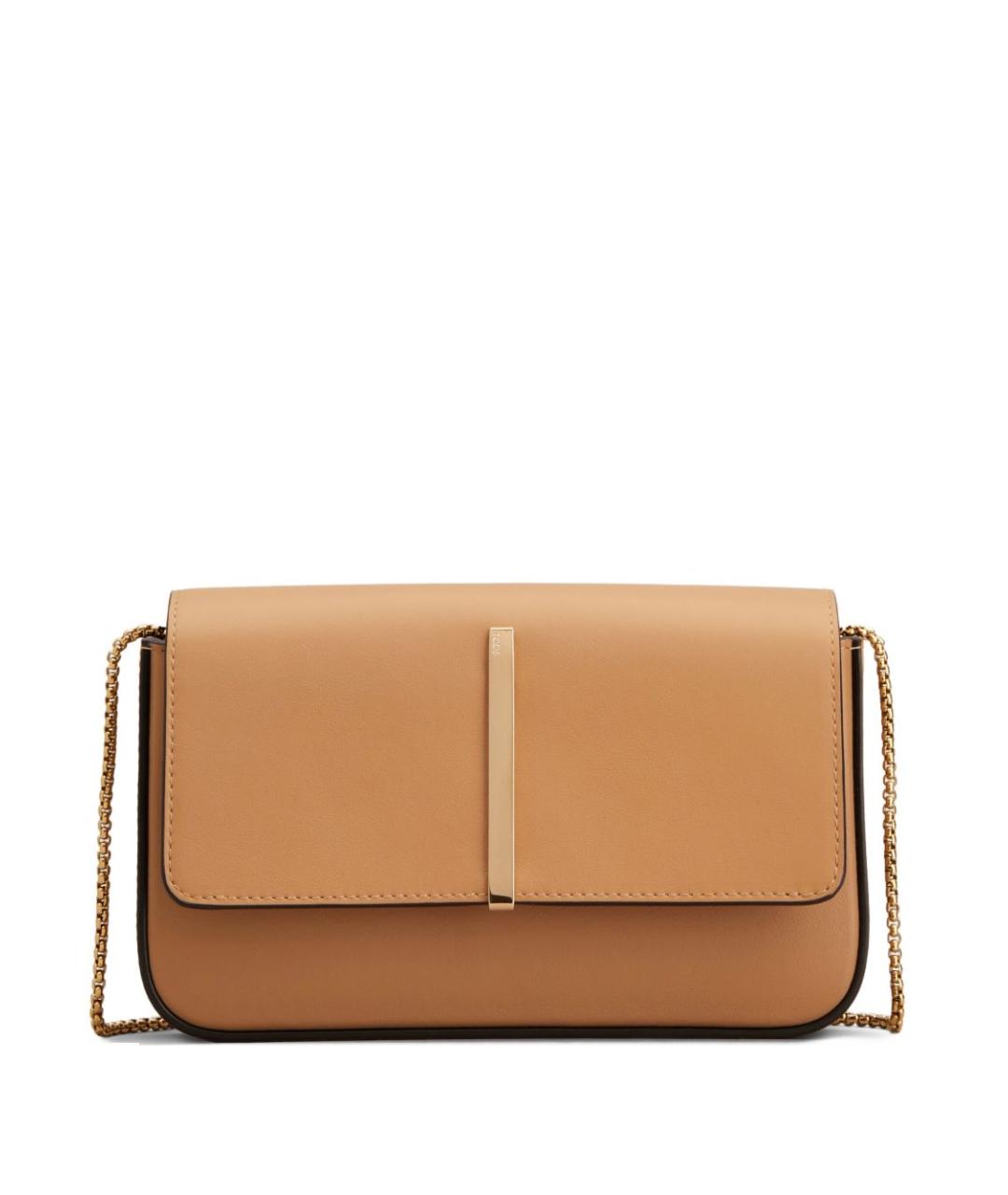 TOD'S Коричневая кожаная сумка через плечо, фото 1