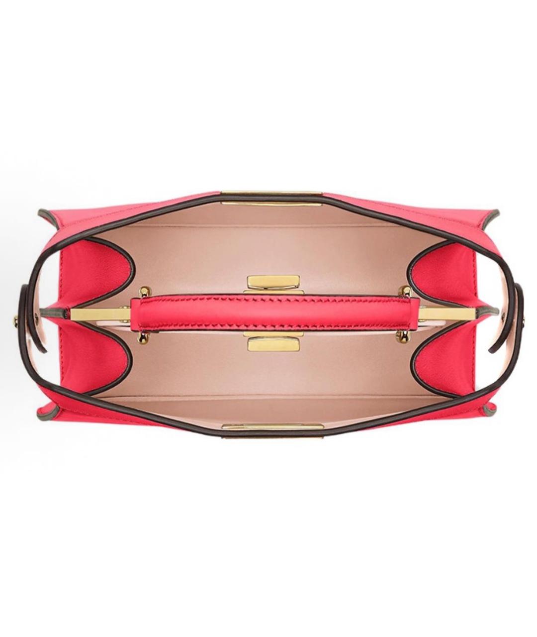 FENDI Розовая кожаная сумка тоут, фото 4
