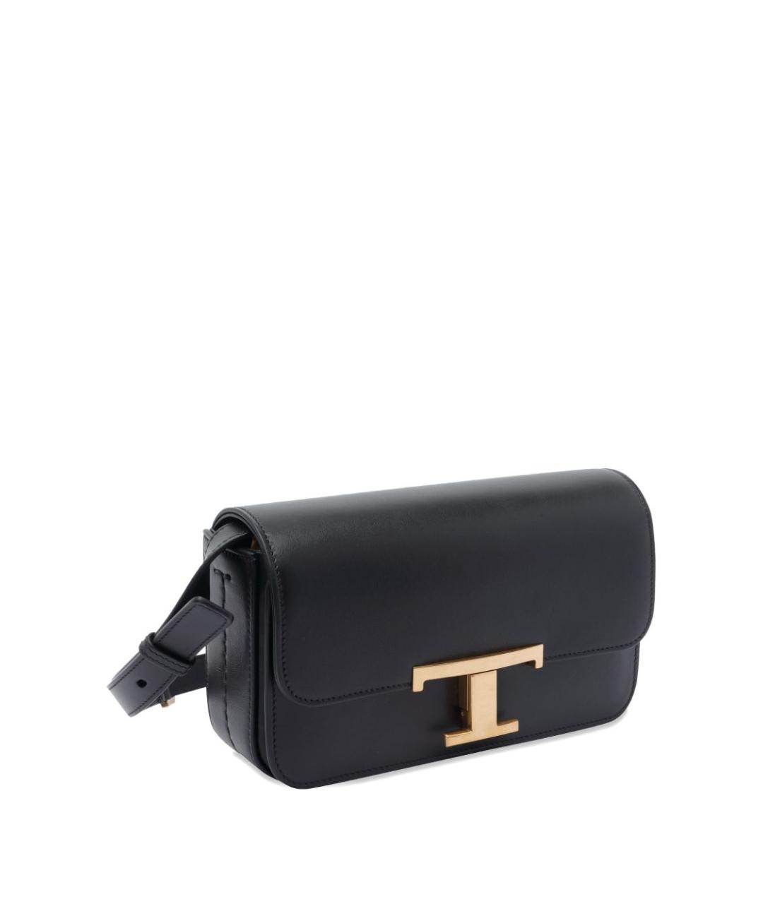 TOD'S Черная кожаная сумка через плечо, фото 3