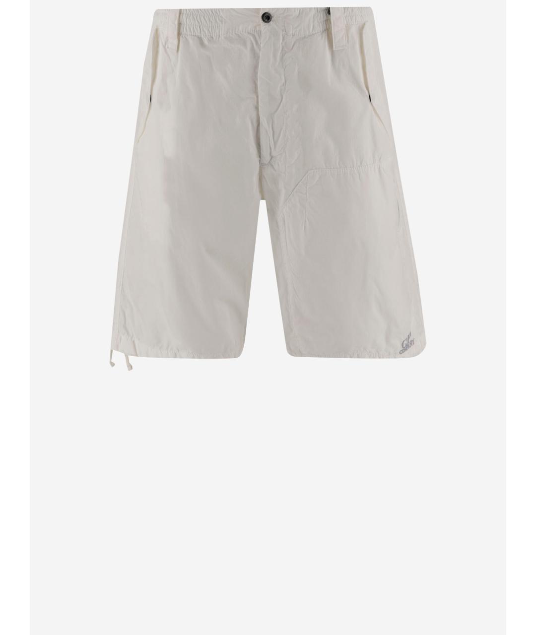CP COMPANY Белые хлопковые шорты, фото 3