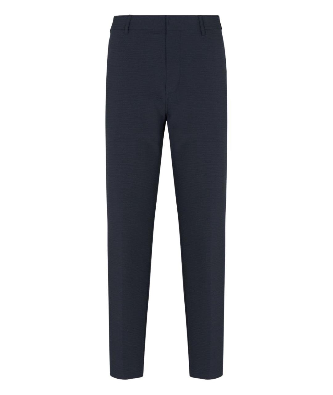 EMPORIO ARMANI Синие полиамидовые повседневные брюки, фото 1