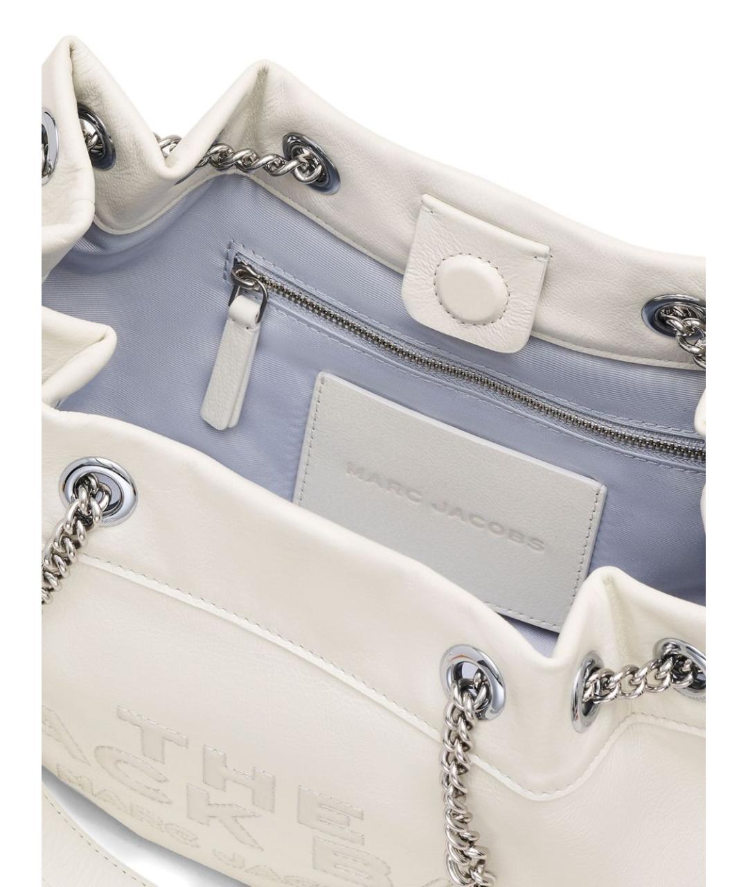 MARC JACOBS Белая кожаная сумка тоут, фото 2