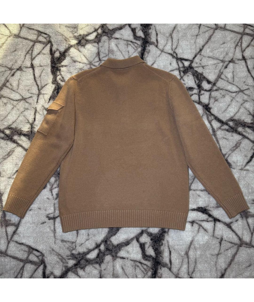 CORNELIANI Коричневый шерстяной джемпер / свитер, фото 2