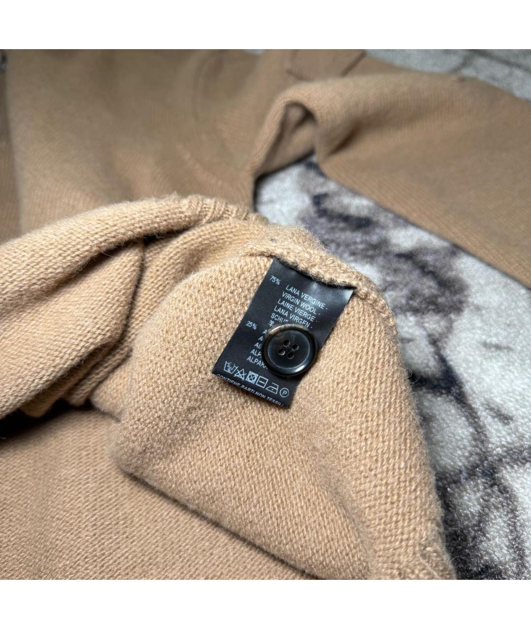 CORNELIANI Коричневый шерстяной джемпер / свитер, фото 4