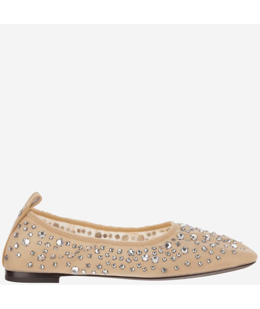 TORY BURCH Бежевые балетки, фото 6