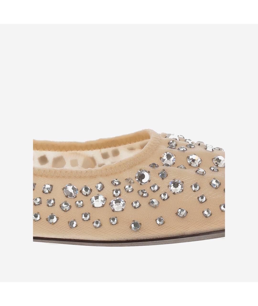 TORY BURCH Бежевые балетки, фото 5