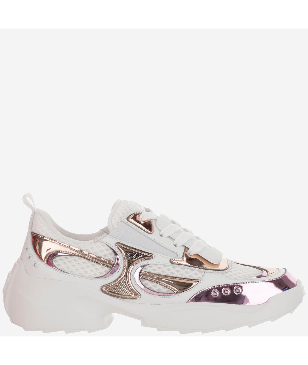 ROGER VIVIER Белые текстильные кроссовки, фото 5