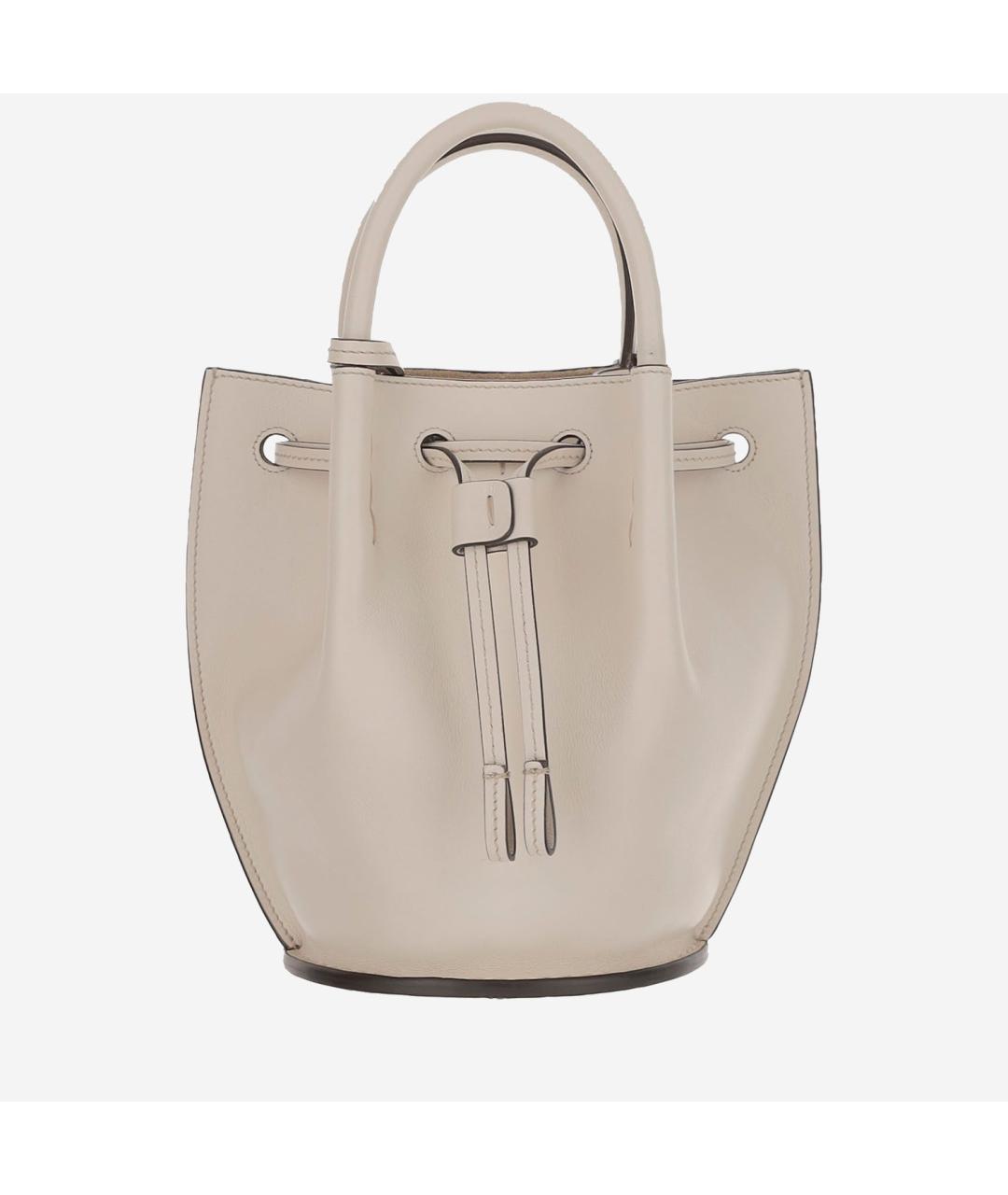 TOD'S Бежевая кожаная сумка тоут, фото 3