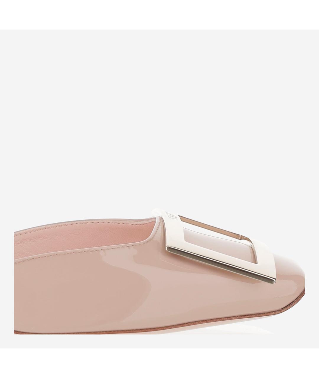 ROGER VIVIER Бежевые кожаные туфли, фото 4