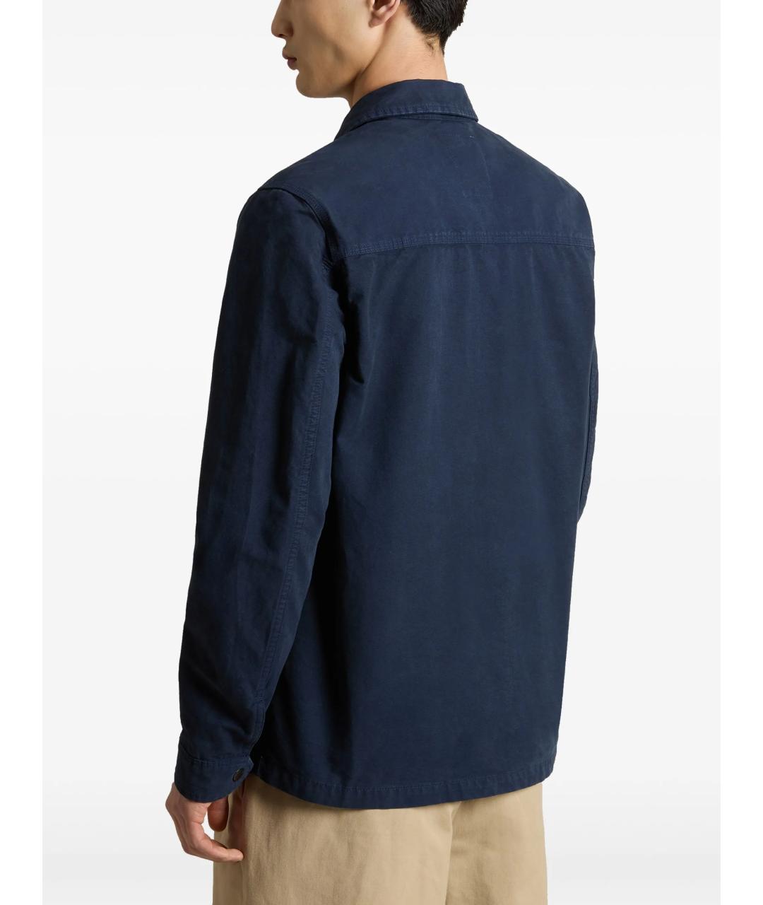 WOOLRICH Темно-синяя хлопковая куртка, фото 4