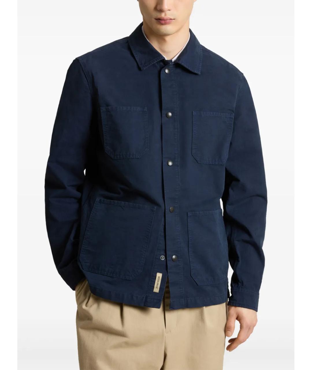 WOOLRICH Темно-синяя хлопковая куртка, фото 3