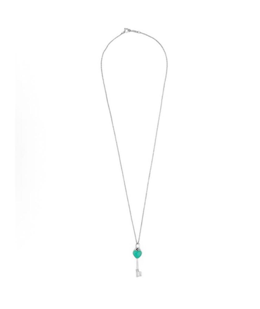 TIFFANY&CO Бирюзовый серебряный кулон, фото 3