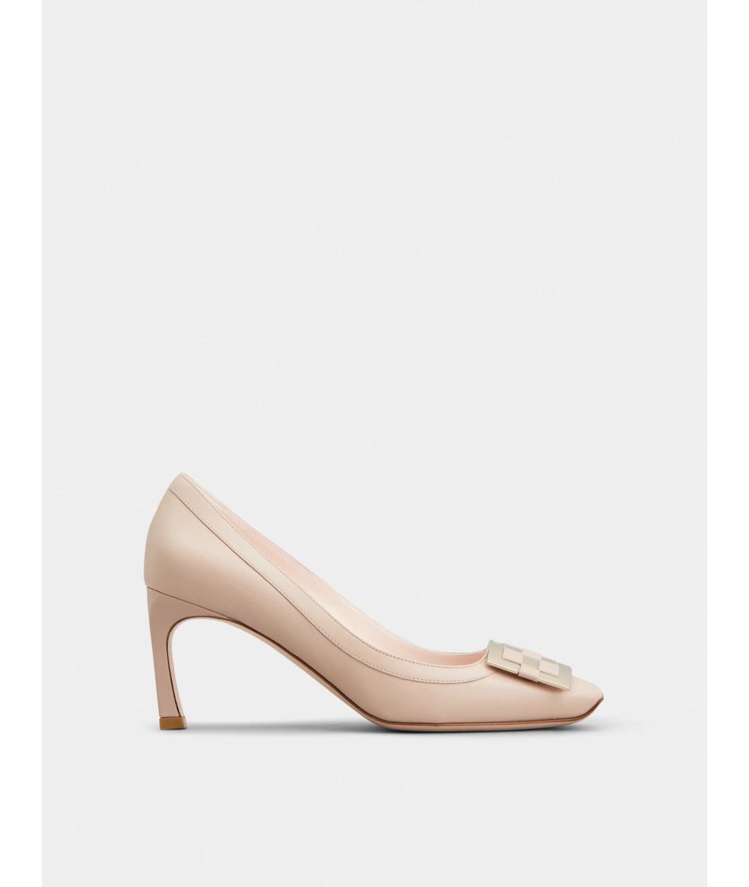 ROGER VIVIER Розовые кожаные туфли, фото 5