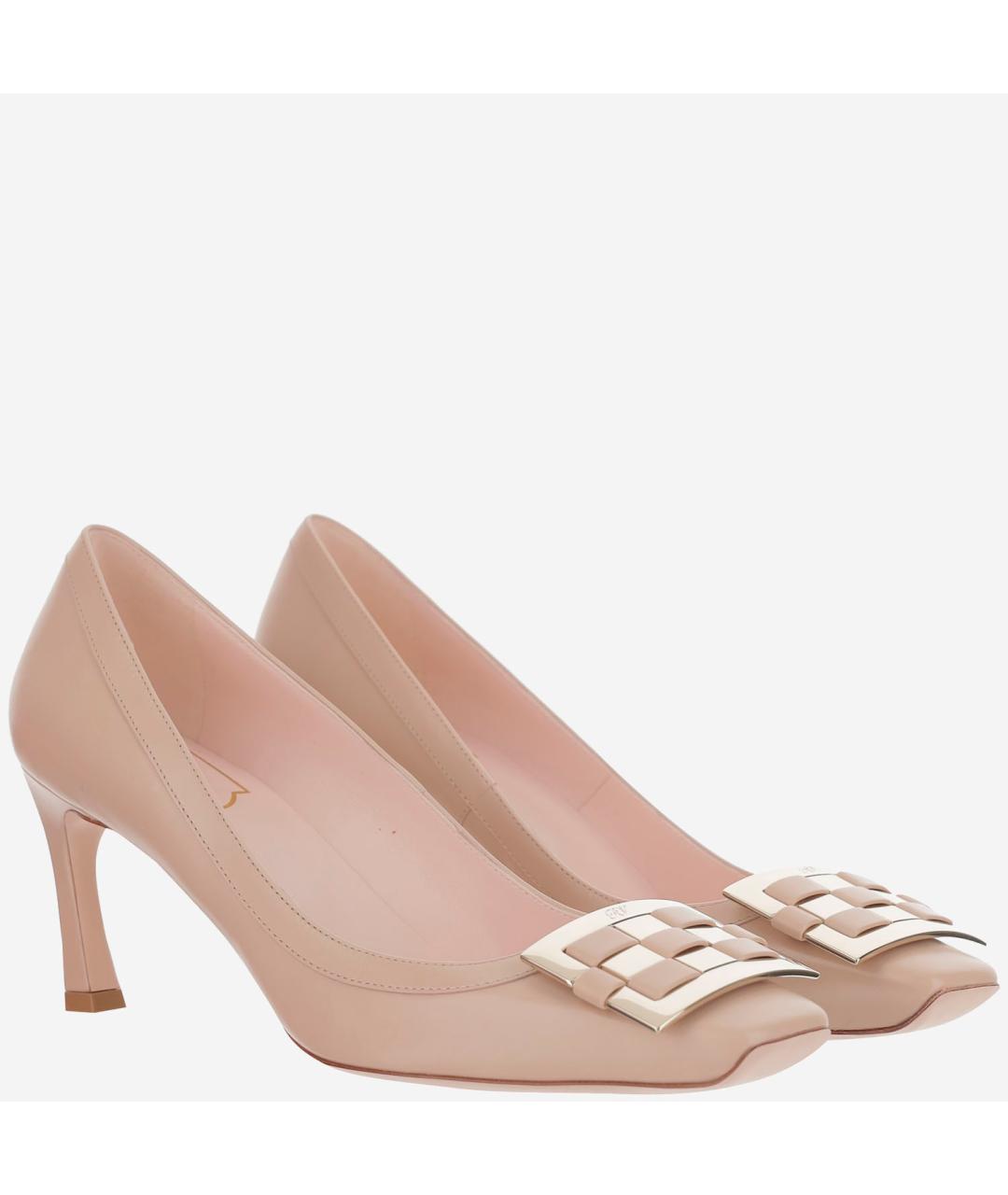 ROGER VIVIER Розовые кожаные туфли, фото 2