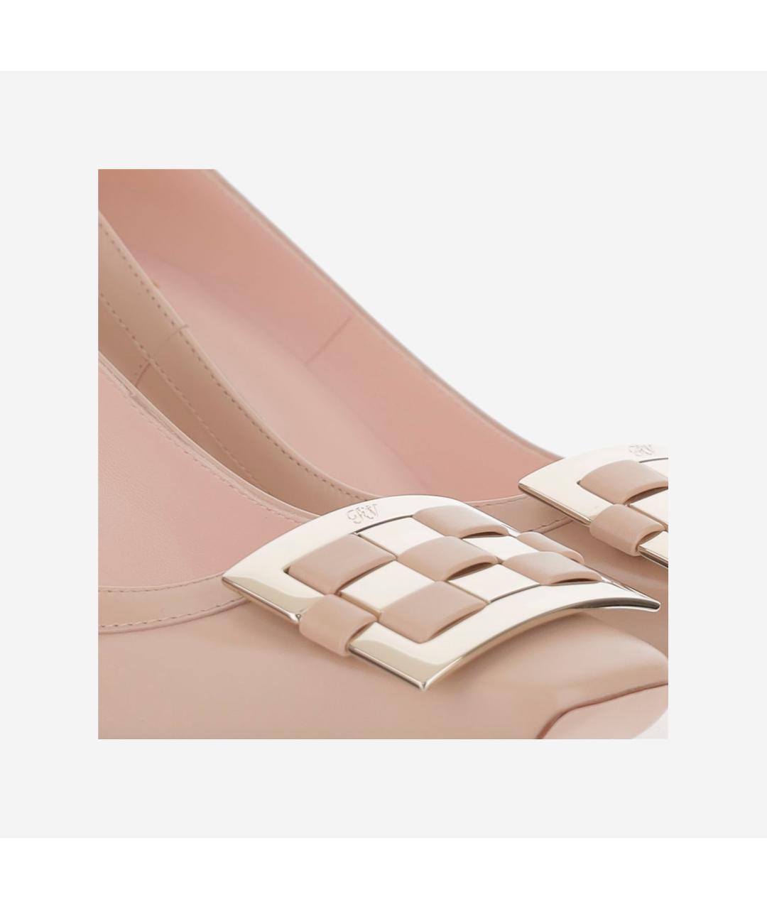 ROGER VIVIER Розовые кожаные туфли, фото 4