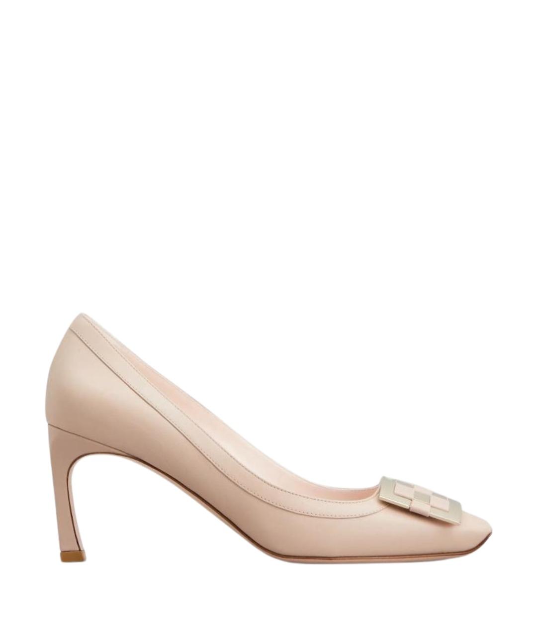 ROGER VIVIER Розовые кожаные туфли, фото 1