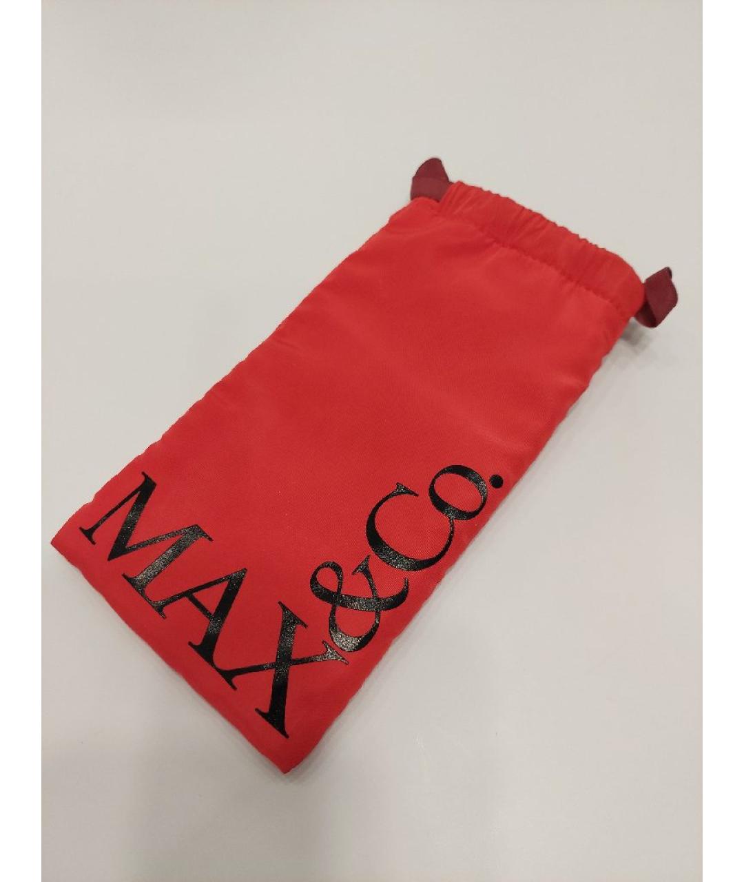 MAX MARA Коричневые пластиковые солнцезащитные очки, фото 4