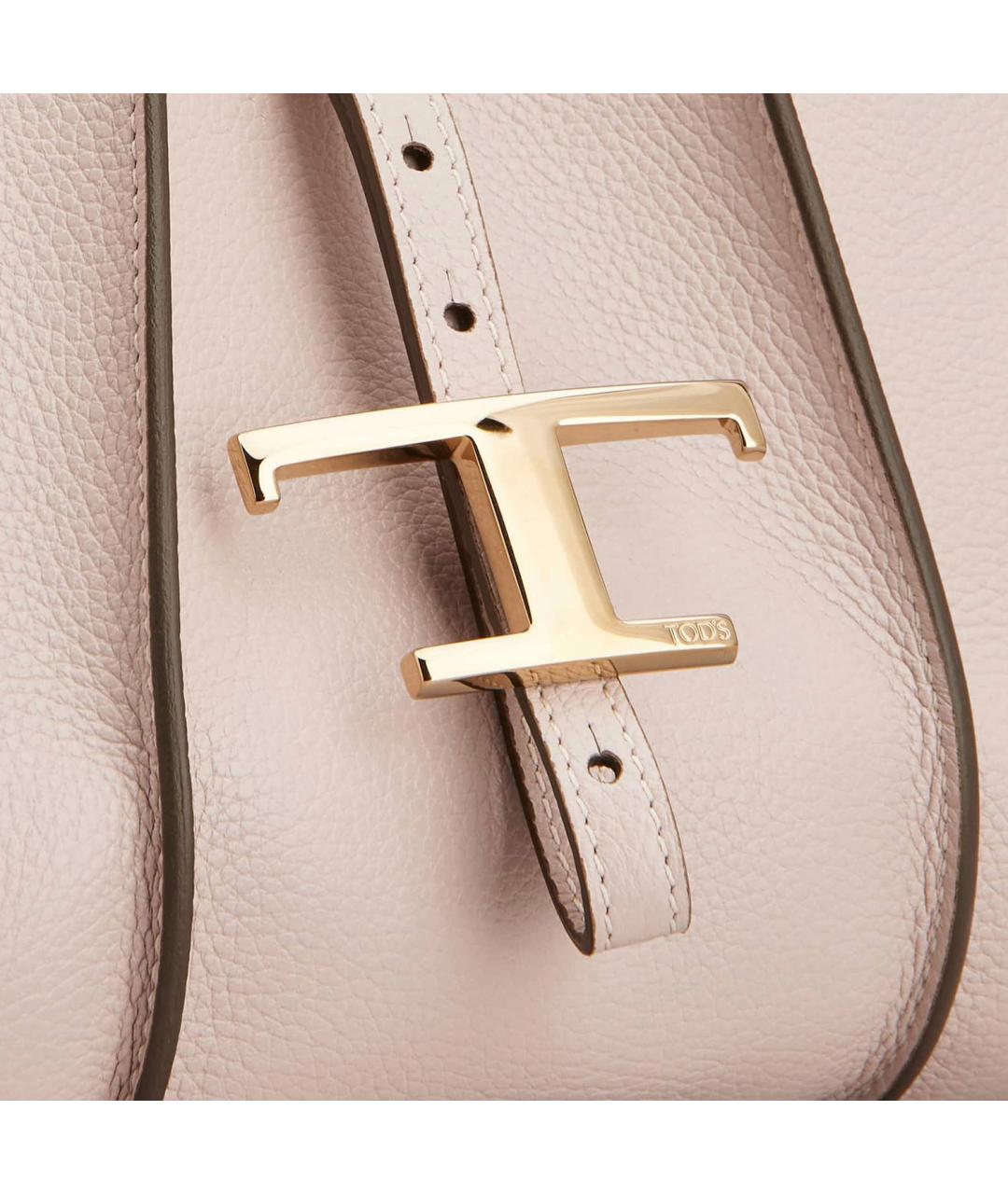 TOD'S Розовая кожаная сумка тоут, фото 5