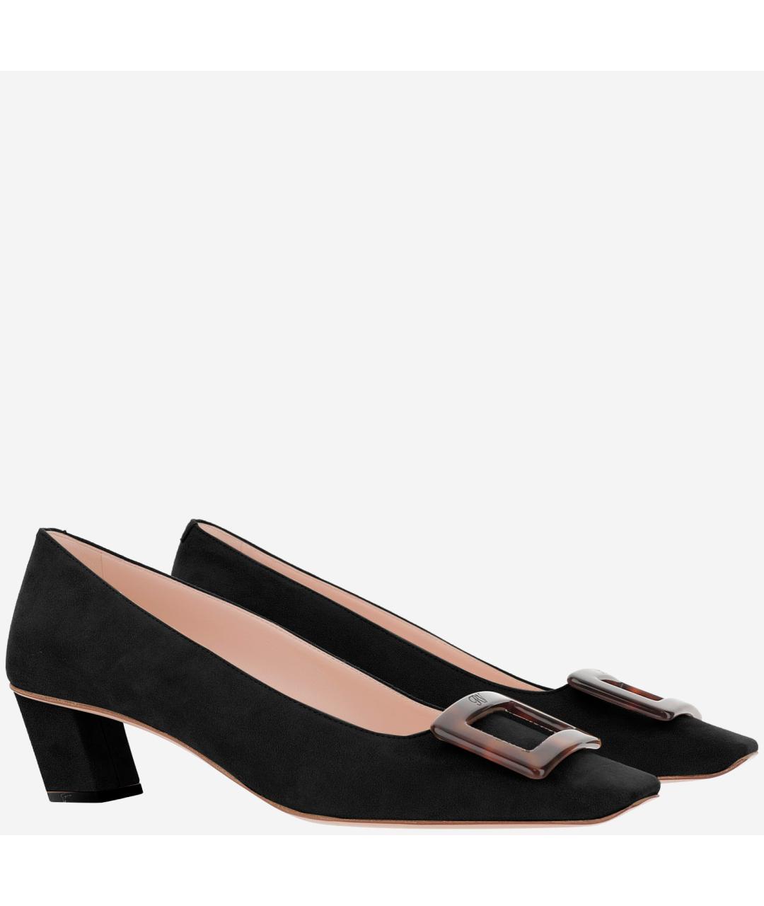 ROGER VIVIER Черные замшевые туфли, фото 2