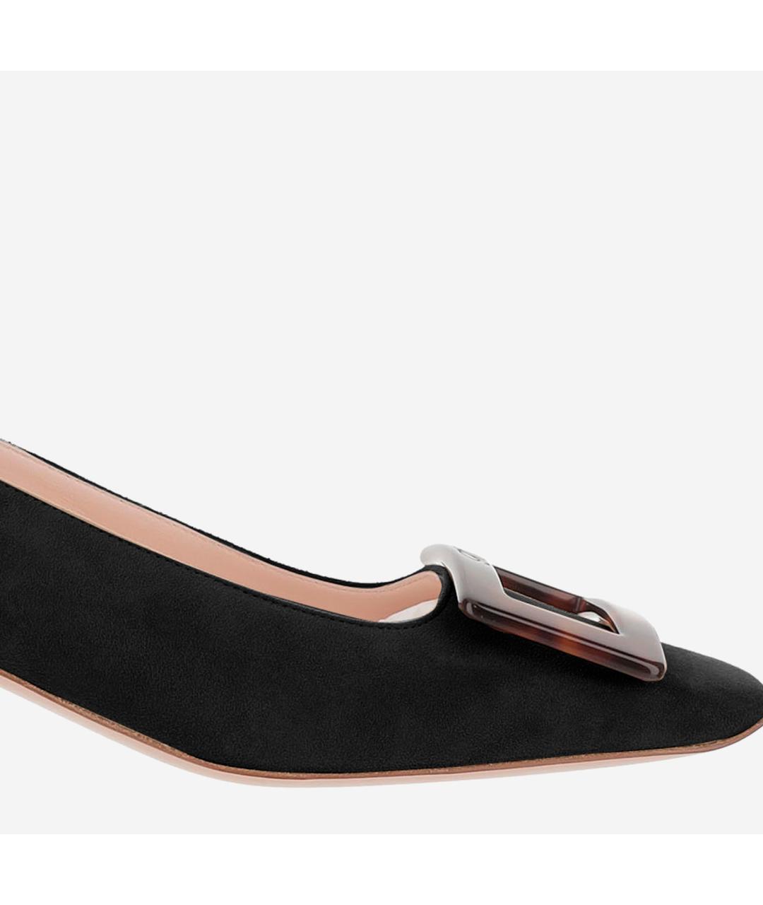ROGER VIVIER Черные замшевые туфли, фото 4