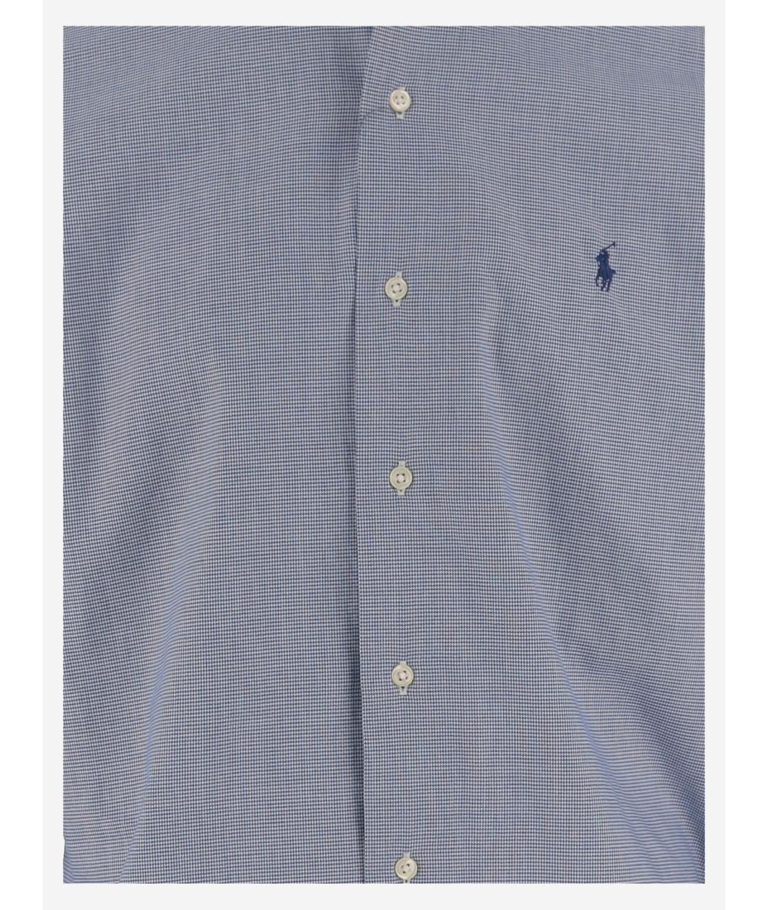 POLO RALPH LAUREN Синяя хлопковая кэжуал рубашка, фото 3