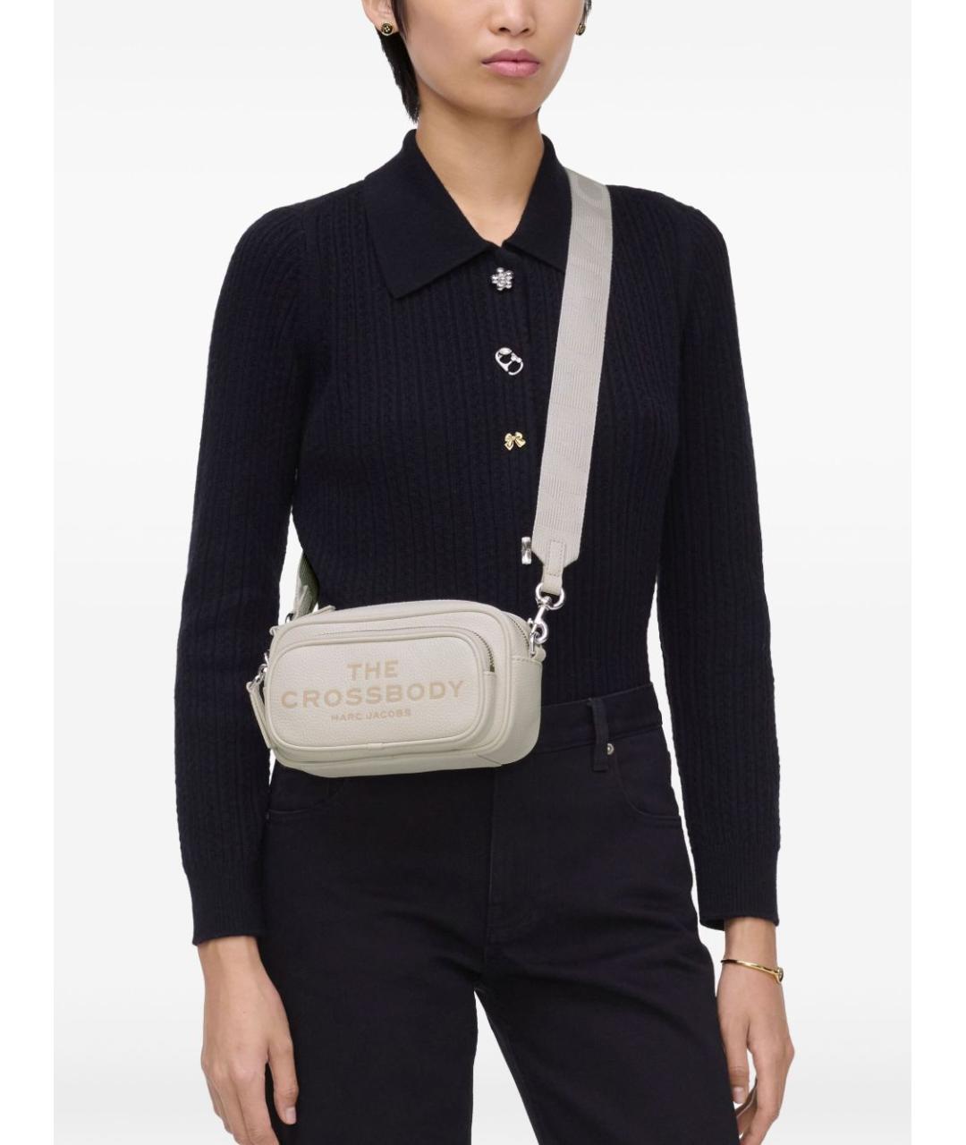 MARC JACOBS Бежевая кожаная сумка через плечо, фото 5