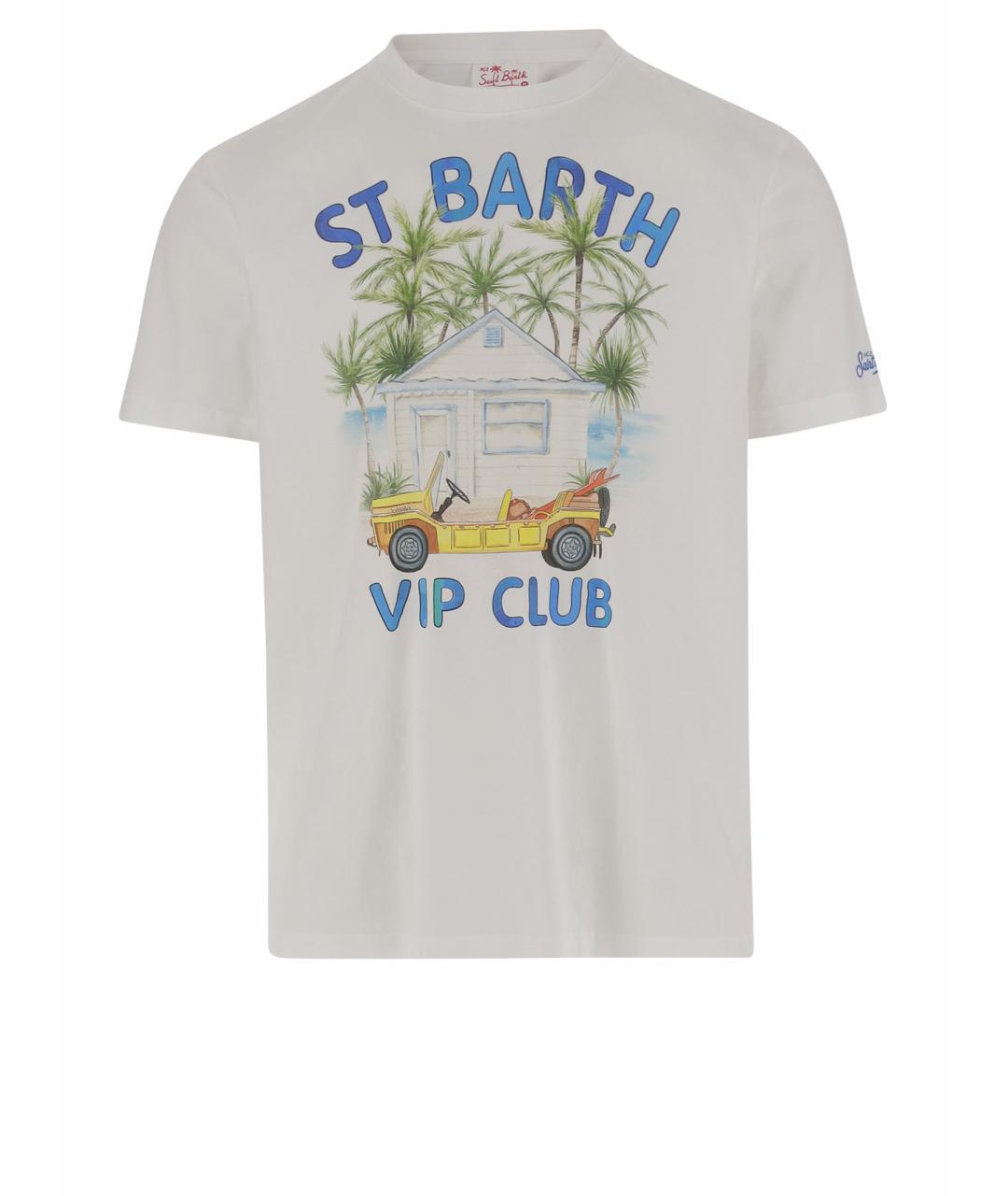 MC2 SAINT BARTH Белая хлопковая футболка, фото 1