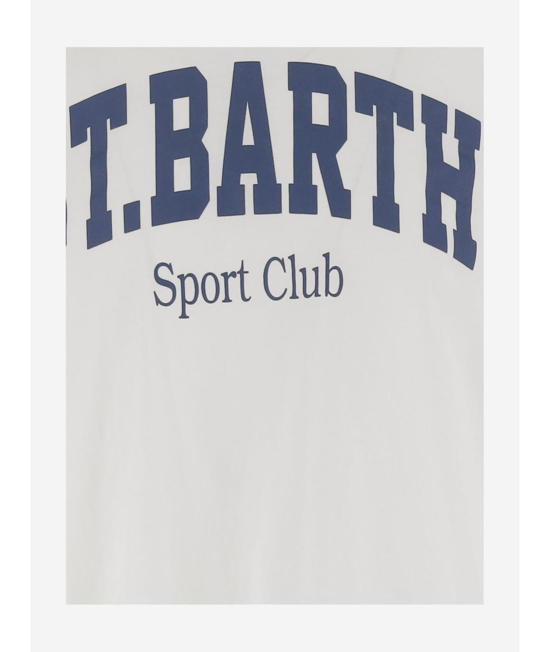 MC2 SAINT BARTH Белая хлопковая футболка, фото 3