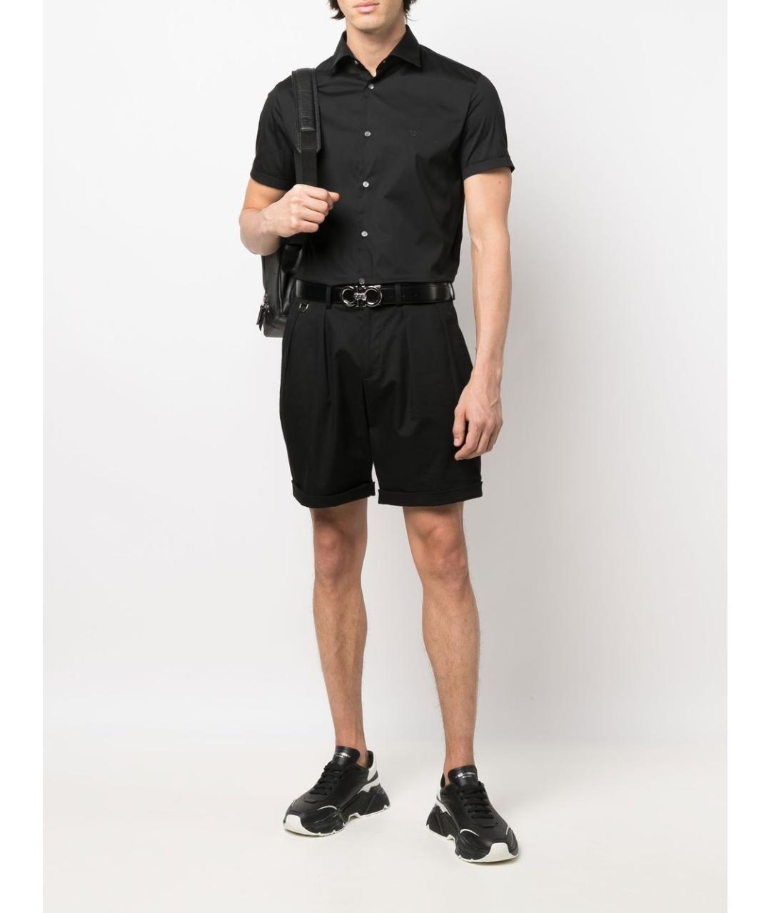 EMPORIO ARMANI Черная кэжуал рубашка, фото 2