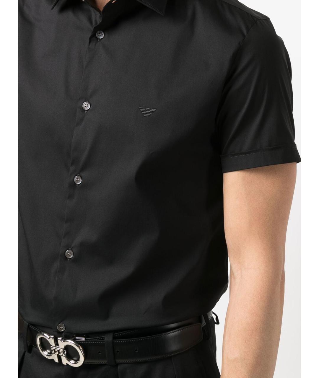 EMPORIO ARMANI Черная кэжуал рубашка, фото 3