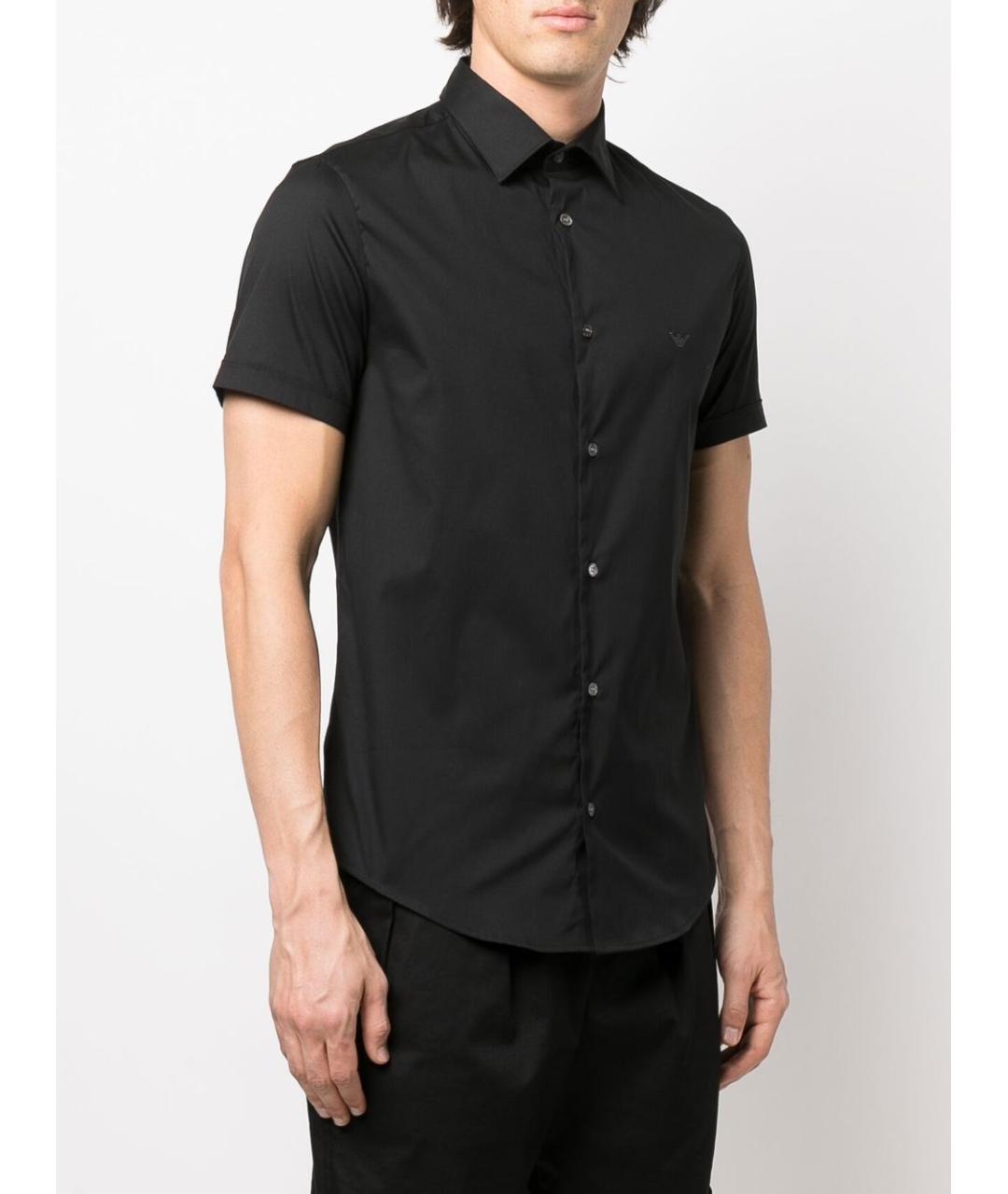 EMPORIO ARMANI Черная кэжуал рубашка, фото 4