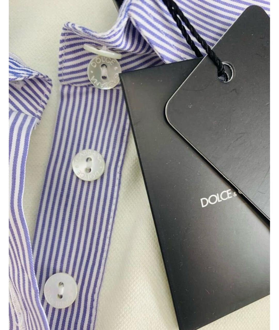 DOLCE&GABBANA Белая хлопковая футболка, фото 4