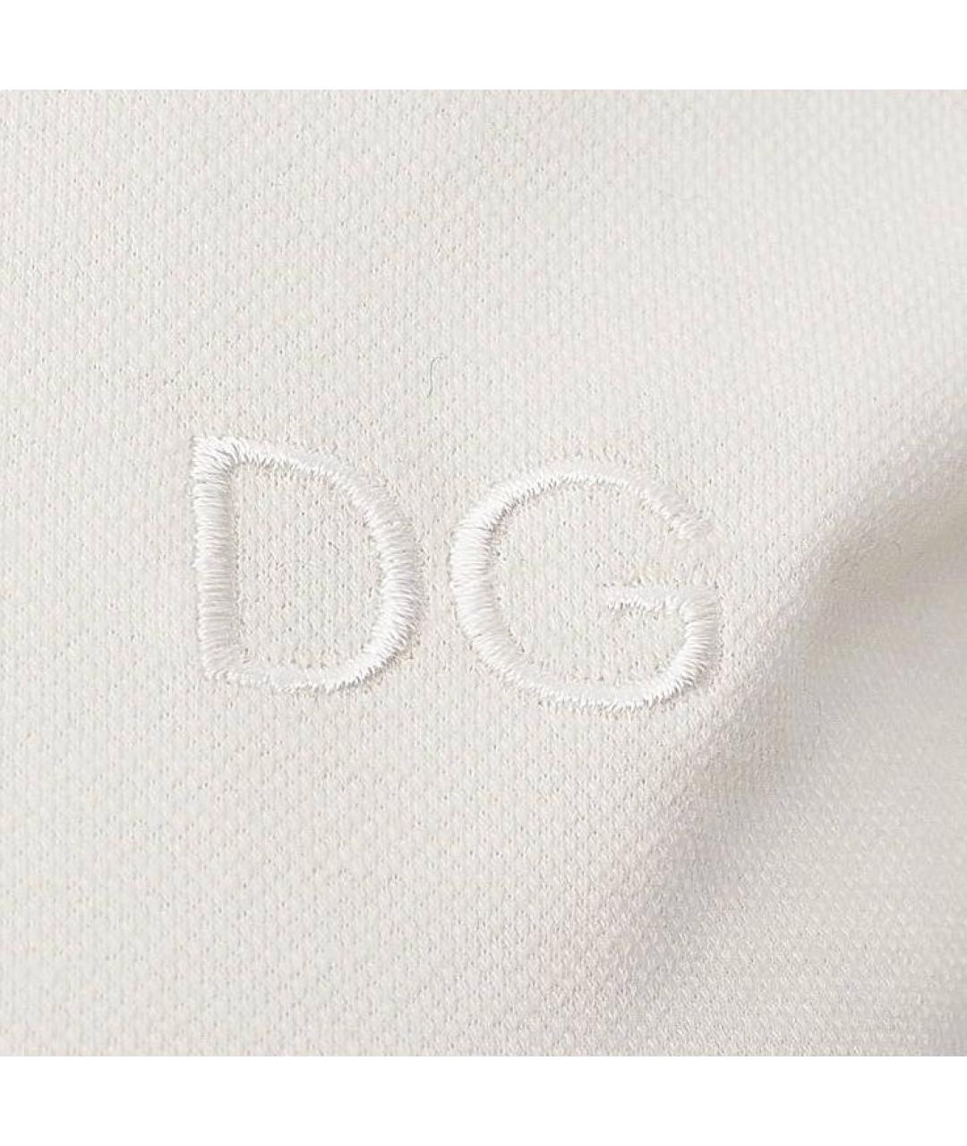 DOLCE&GABBANA Белая хлопковая футболка, фото 5