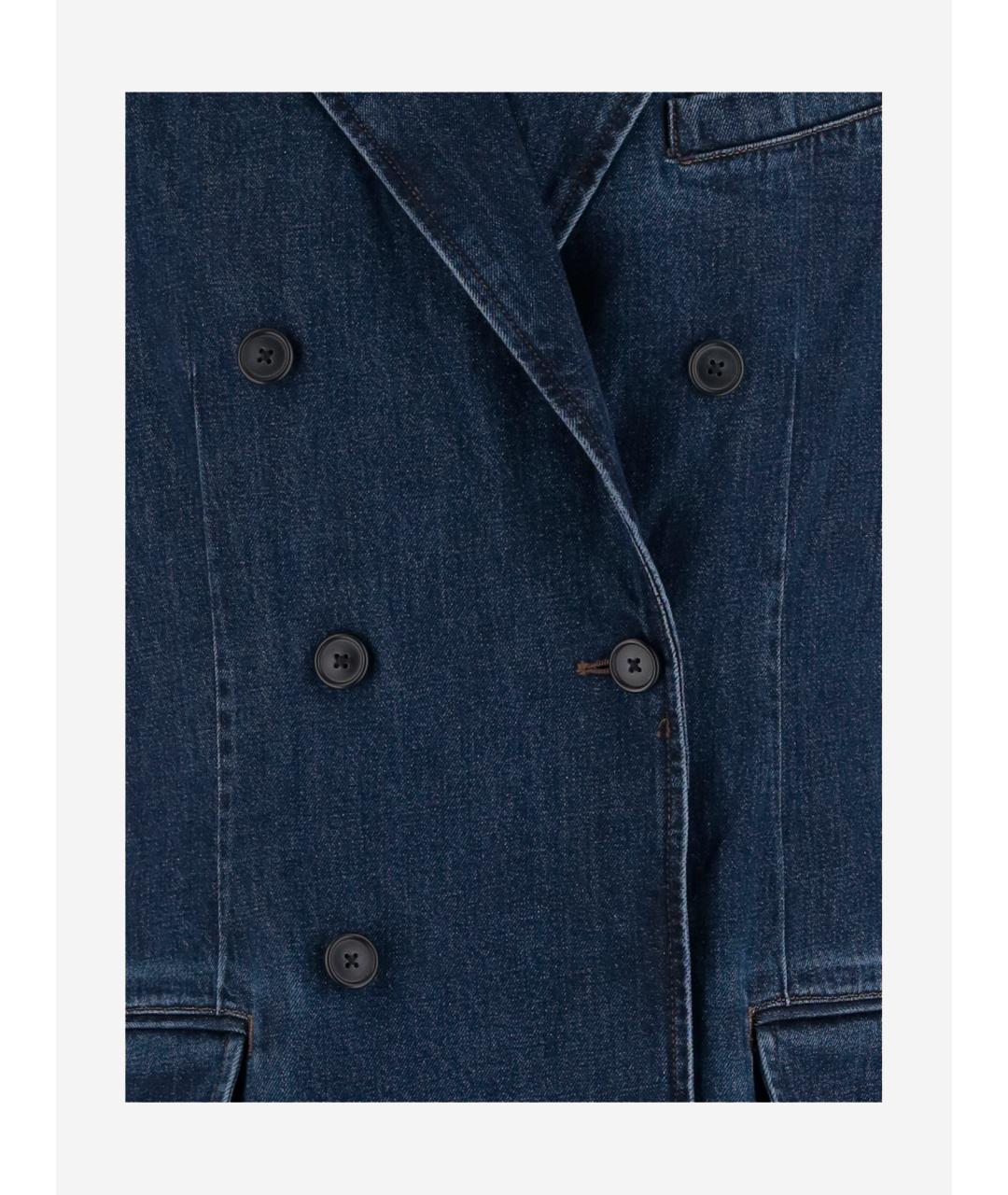 POLO RALPH LAUREN Синее хлопковое пальто, фото 3